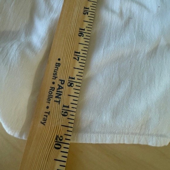 Abercrombie and Fitch White Cropped Batwing Button V -Neck Blouse - Picture 6 of 8